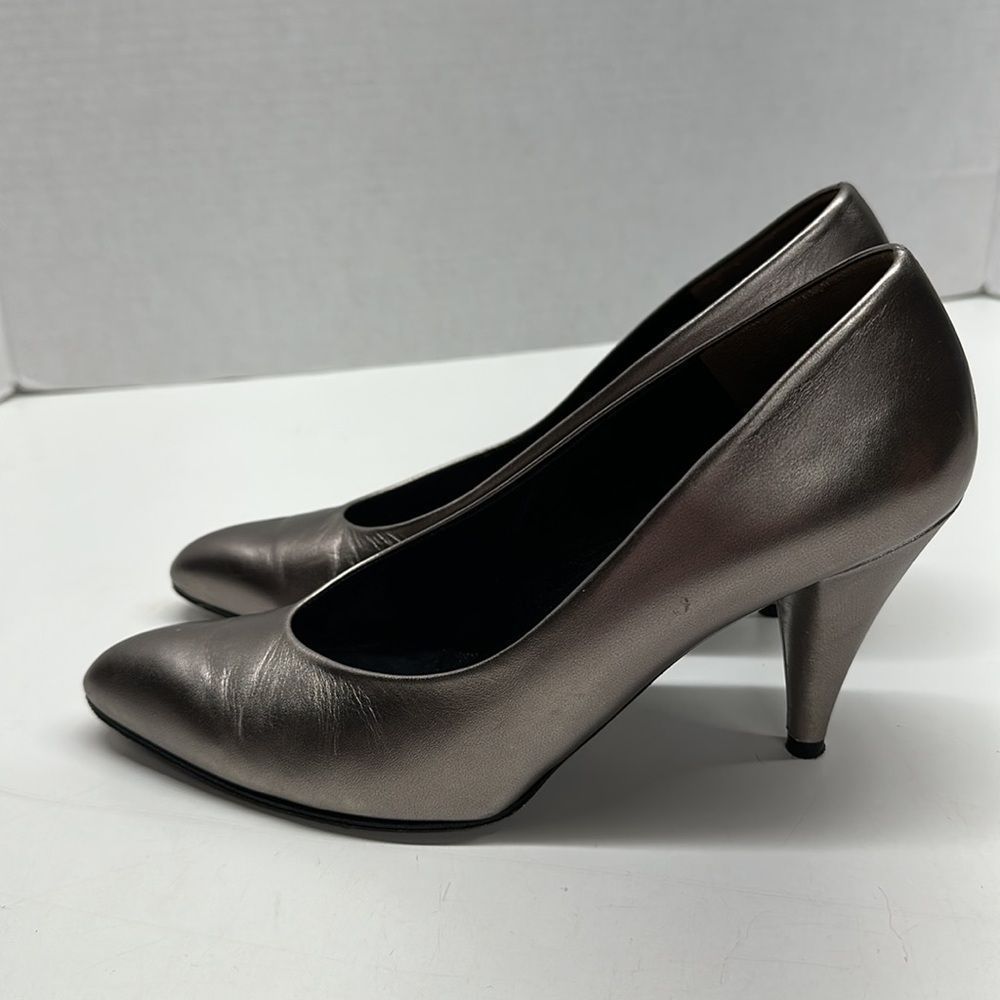 Charles Jourdan Metallic Pointed Toe High Heel Shoes Pump Size 8